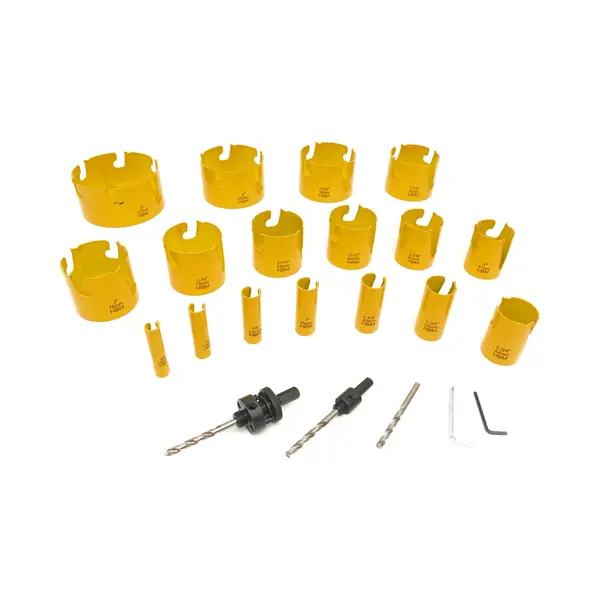 Hbm machines Hbm Professionele 17 Delige Multi Materiaal Tct Diamanten Gatzagenset thumbnail