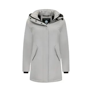 Matogla Dames Winterjassen Volwassenen - Lange Winterjas Dames Met Capuchon - Dames Winterjas Parka - Slim Fit - 0681 - Beige