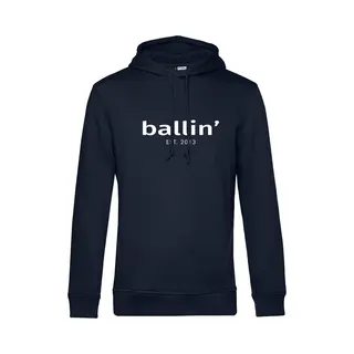 Heren Hoodies Met Ballin Est. 2013 Basic Hoodie Print - Blauw - Maat Xl