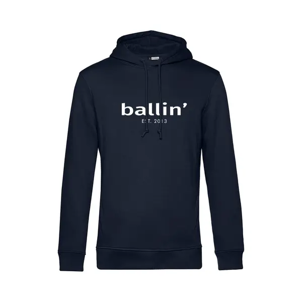 Heren Hoodies Met Ballin Est. 2013 Basic Hoodie Print - Blauw - Maat Xl thumbnail