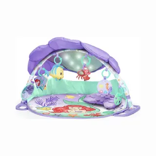 Bright Starts, Disney Baby Die Kleine Meerjungfrau Twinkle Trove Spieldecke Mit Spielbogen, 25 Minuten Melodien, 6 Spielzeuge Enthalten, Neugeborene +