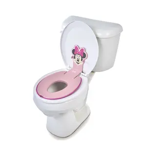 Bright Starts Disney Baby Minnie Mouse Klappot En Zitting Om Veilig Op Te Zitten En Aan Het Toilet Te Bevestigen, Ruimtebesparend Design, Geschikt