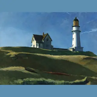Pgm Kunstdruk Edward Hopper Lighthouse Hill 1927 50x40cm