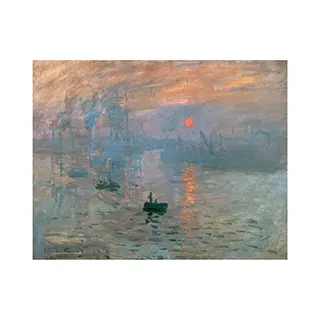 Pgm Kunstdruk Claude Monet - Impression (Sonnenaufgang) 80x60cm