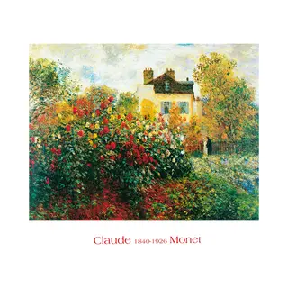 Pgm Kunstdruk Claude Monet - The Artist's Garden 70x50cm