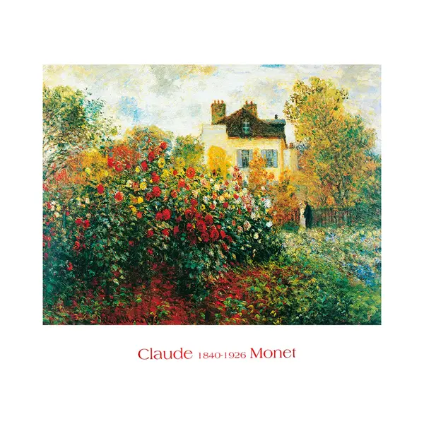 Pgm Kunstdruk Claude Monet - The Artist's Garden 70x50cm thumbnail
