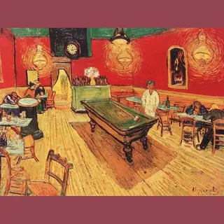 Pgm Kunstdruk Vincent Van Gogh - Caffe Di Notte 80x60cm