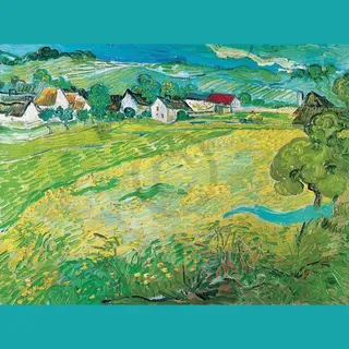 Pgm Kunstdruk Vincent Van Gogh - Sonnige Wiese Bei Auvers, 1890 80x60cm