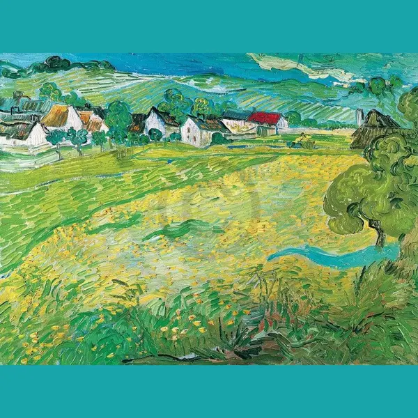 Pgm Kunstdruk Vincent Van Gogh - Sonnige Wiese Bei Auvers, 1890 80x60cm thumbnail