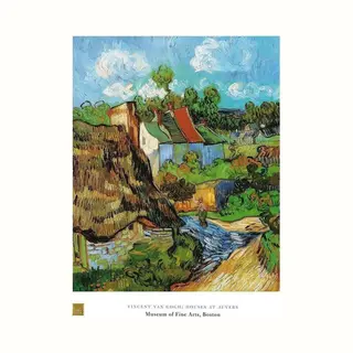 Pgm Kunstdruk Vincent Van Gogh - Houses At Auvers 60x80cm
