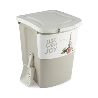 Rotho Archie Pet Food Container 38L Cappuccino