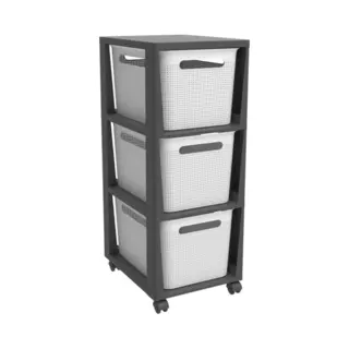 Rotho Brisen Opbergmandje Rechthoekig Kunststof Wit