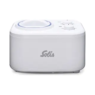 Solis Gelatissima Traditionelle Eismaschine Weiß