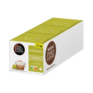 Nescafé Dolce Gusto Capsules Cappuccino - 90 Koffiecups Voor 45 Koppen Koffie
