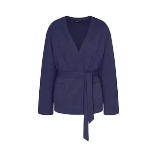 Triumph Badjas Kort ' Cozy Comfort Robe Top Quilted ' Blauw