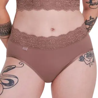 Sloggi Women Romance Midi (1-pack) - Dames Slip - Donkerbruin