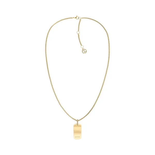 Tommy Hilfiger Collana Da Donna In Acciaio Placcato Oro Con Cristalli E Targhetta Per Cani 2780862 thumbnail