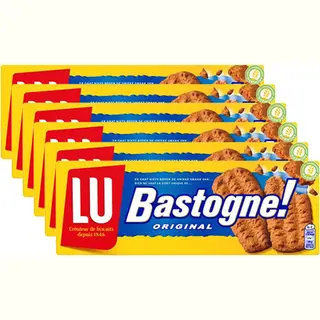 Lu Bastogne Original Koekjes 6 X 260g - Knapperige Koek - Geschikt Voor Bodem Cheesecake Taart - Snoep, Koek, Chocolade