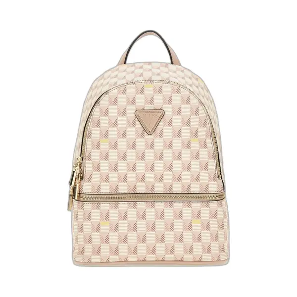 Guess Rugzak Follie Travel Small Backpack Black Logo Zwart thumbnail