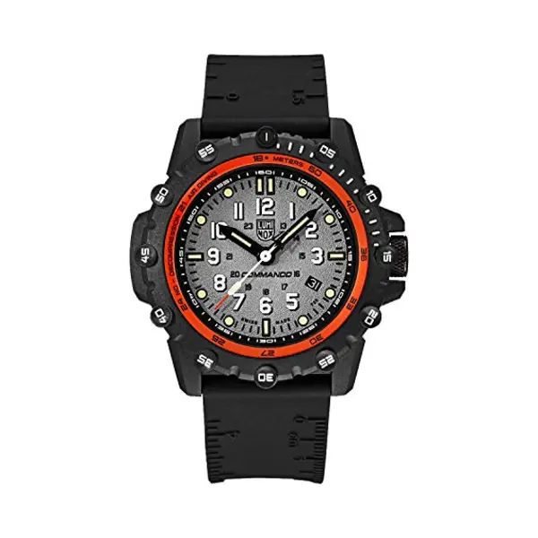 Luminox Commando Frogman Xs.3301 Mens Watch 46mm - Military Dive Watch In Black/Grey Date Function 200m Water Resistant Sapphire Glass thumbnail
