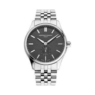Frédérique Constant Classics Index Small Seconds Fc-530G3B6B Horloge - Staal - Zilverkleurig - Ø 38 Mm