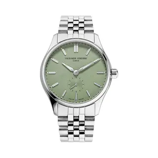 Frédérique Constant Classics Index Small Seconds Fc-530GR3B6B Horloge - Staal - Zilverkleurig - Ø 38 Mm