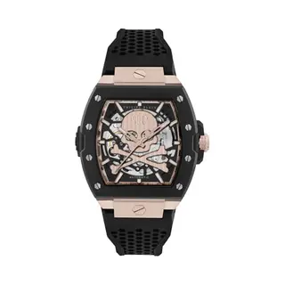 Philipp Plein Watches Analoog Horloge 'The $Keleton 2.0' Geel / Rose-goud / Zwart / Zilver