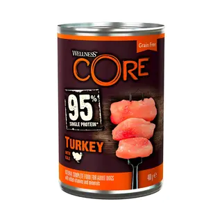 Wellness Core Dog 95% Single Protein Turkey With Kale 400g