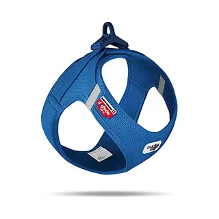 Curli Clasp Air Mesh Moss Hondenharnas, Blauw 2XS