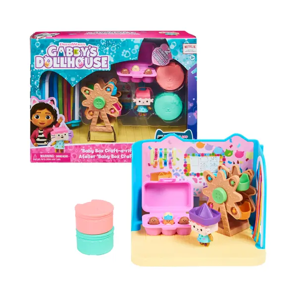 Spin Master Gabby's Dollhouse Gabby's Poppenhuis - Baby Kitty's Knutselkamer-speelset thumbnail