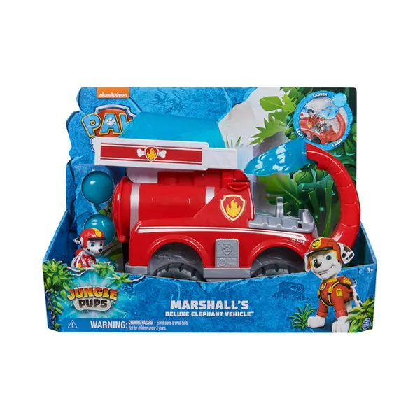 Spin Master Paw Patrol Jungle Pups, Marshall Elephant Firetruck with Projectile Launcher, Toy Truck with Action Figure, Kids Toys for Boys & Girls Ages 3 and Up thumbnail