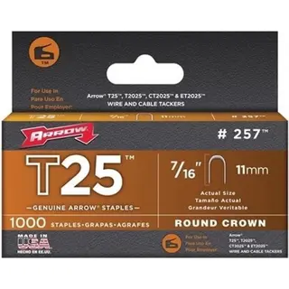 Arrow Nieten 11, 11mm Hoogte Voor T25 Per 1000 Stuks