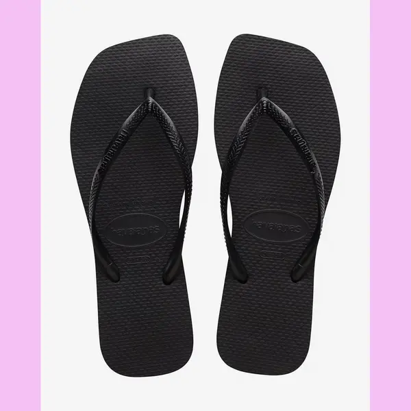 Havaianas Square Flip Flops Pure Black Women - 33-34 thumbnail