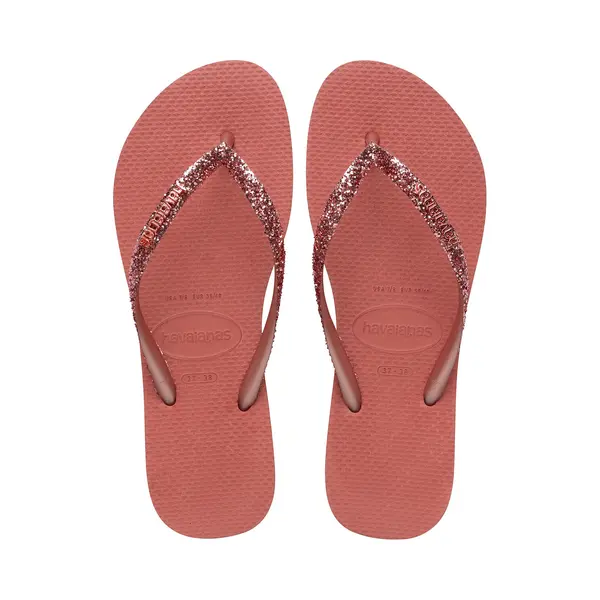 Havaianas Slim Glitter Ii Flip-flops Dark Red Women - 37-38 thumbnail