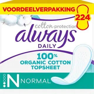 Always Daily Cotton Protection Inlegkruisjes Normal - 8 X 28 Stuks