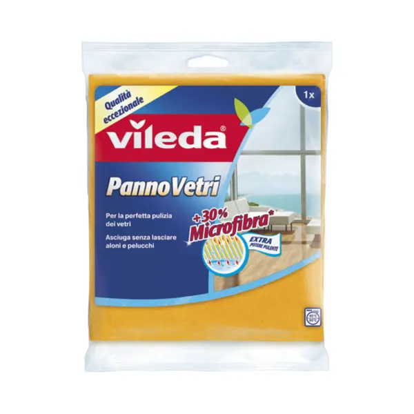 Vileda 141335 schoonmaakdoek Microvezel, Niet-geweven stof (Tnt) Oranje 1 stuk(s) thumbnail