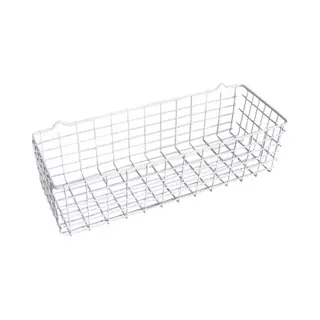 Metaltex - Pandino Mandje - 33x12x9cm - Wit - Ophangen Of Neerzetten