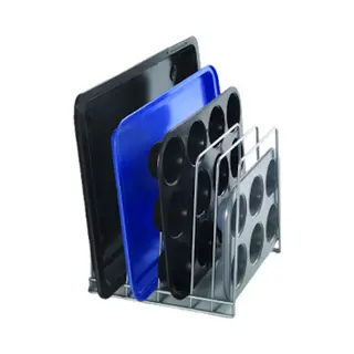 Metaltex - Houder Voor Bakblikken En Snijplanken - Metaal - 24 X 25 X 24 Cm - Meerdere Breedtes Mogelijk