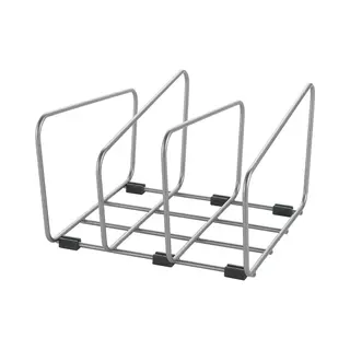 Metaltex - Snijplanken Houder - Pannendekselhouder - Organizer Voor Bakblikken, Deksel En Borden - Inclusief Steundoppen - 22x21x14 Cm