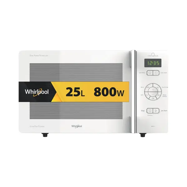 Whirlpool Chef Plus Mcp 345 Wh Weiß Grill-Mikrowelle Arbeitsplatte 25 l 800 W thumbnail