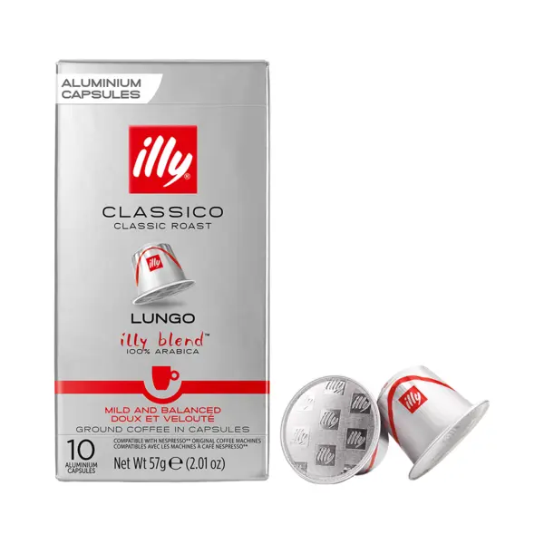 Illy Lungo Classico Roast Capsules Compatible Nespresso Apparaten (10st) thumbnail
