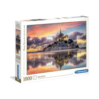 Clementoni Le magnifique Mont Saint-Michel Legpuzzel 1000 stuk(s) Gebouwen