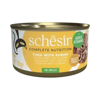 Schesir Complete Nutrition Tuna With Surimi In Jelly Cat Can | Size, 85g