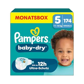 Pampers Baby Dry Luiers Maat 5 (11-16 Kg) 174 Stuks