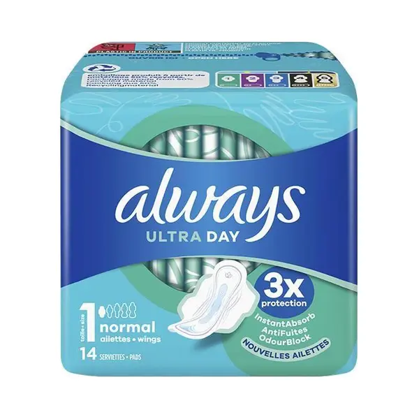 Parasanteonline Always Maandverband Ultra Normaal Met Vleugels 14 Stuks thumbnail