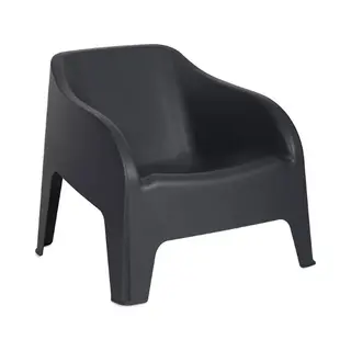 Toomax Sessel Petra, Modern, Grau, Kunstharz, Uv-beständig, Stapelbar, Outdoor, Entspannen, Armchair