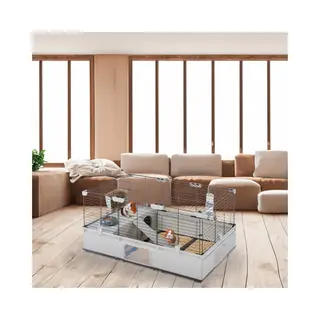 Ferplast Modular 2 Kooi - Kooi & Hok - 109x72x56 Cm Zwart Grijs
