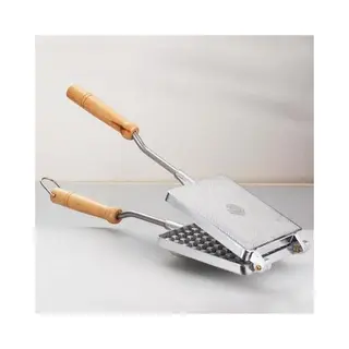 Eppicotispai Wafelijzer Voor Op Gas 13, 5 Cm Aluminium, Wafelijzer, Zilver
