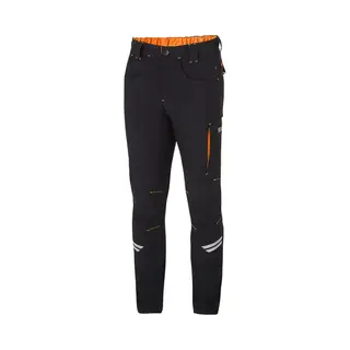Sparco Werkbroek Zomer - Tech - Black-orange - Maat - 2xl