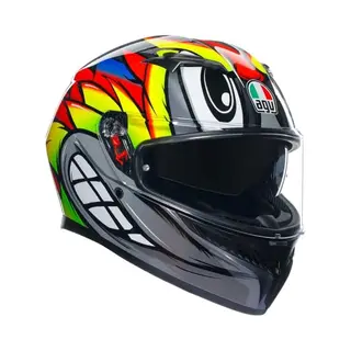 Integraalhelm Agv K-3 Mplk Bird 2.0 - Xl, Grijs-geel-rood
